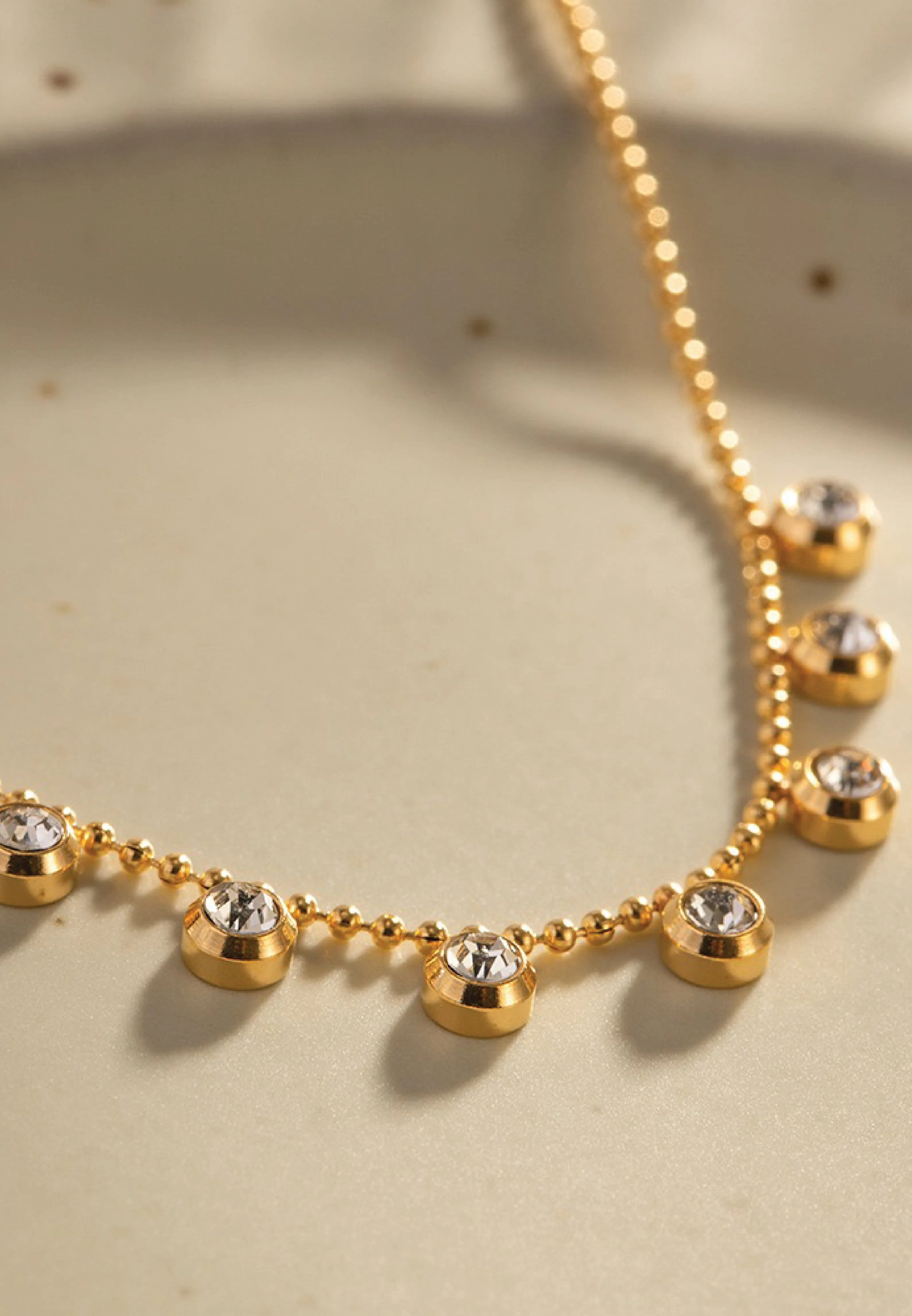 Sterre Cascade Charm Bracelet in Gold