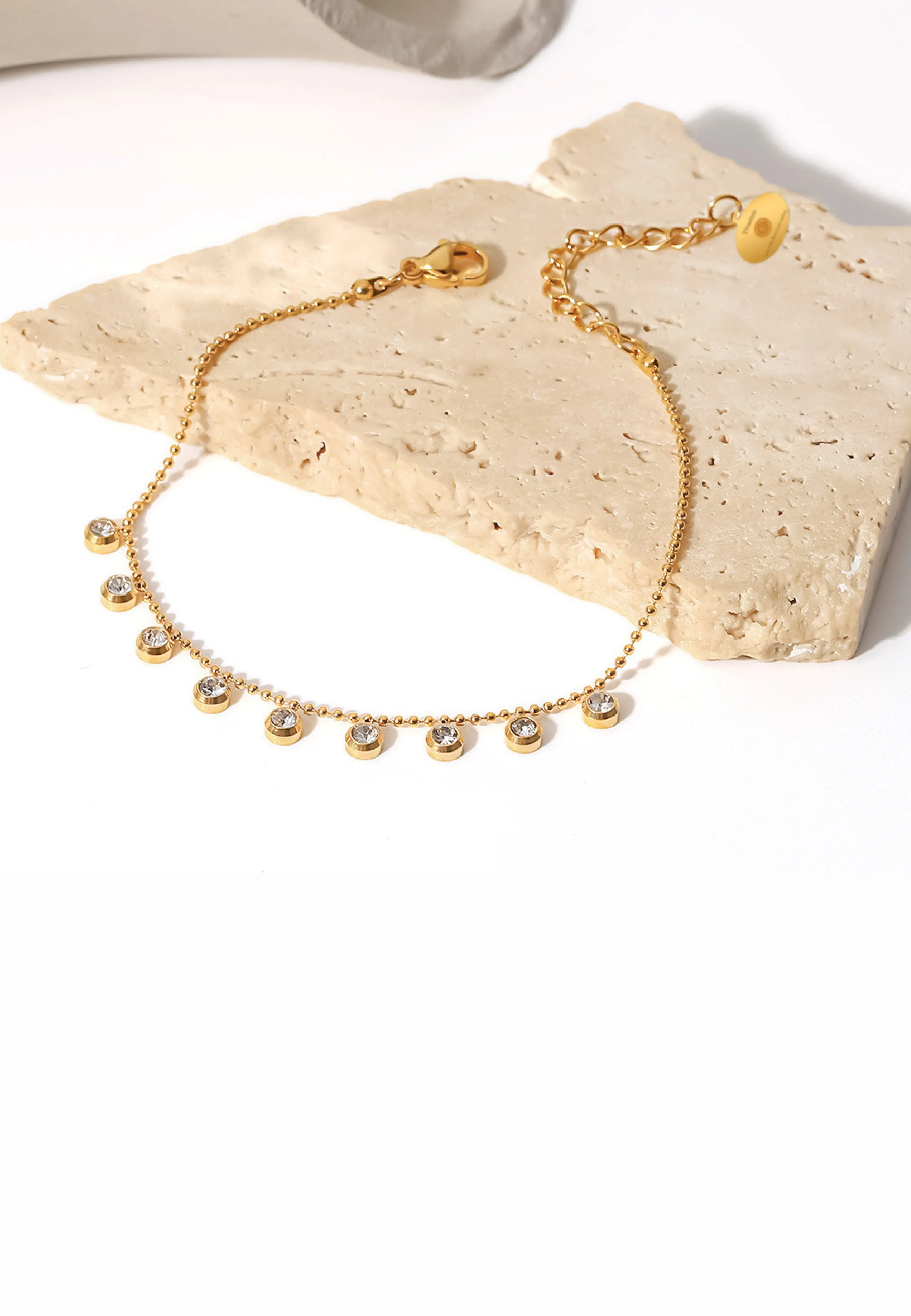 Sterre Cascade Charm Bracelet in Gold