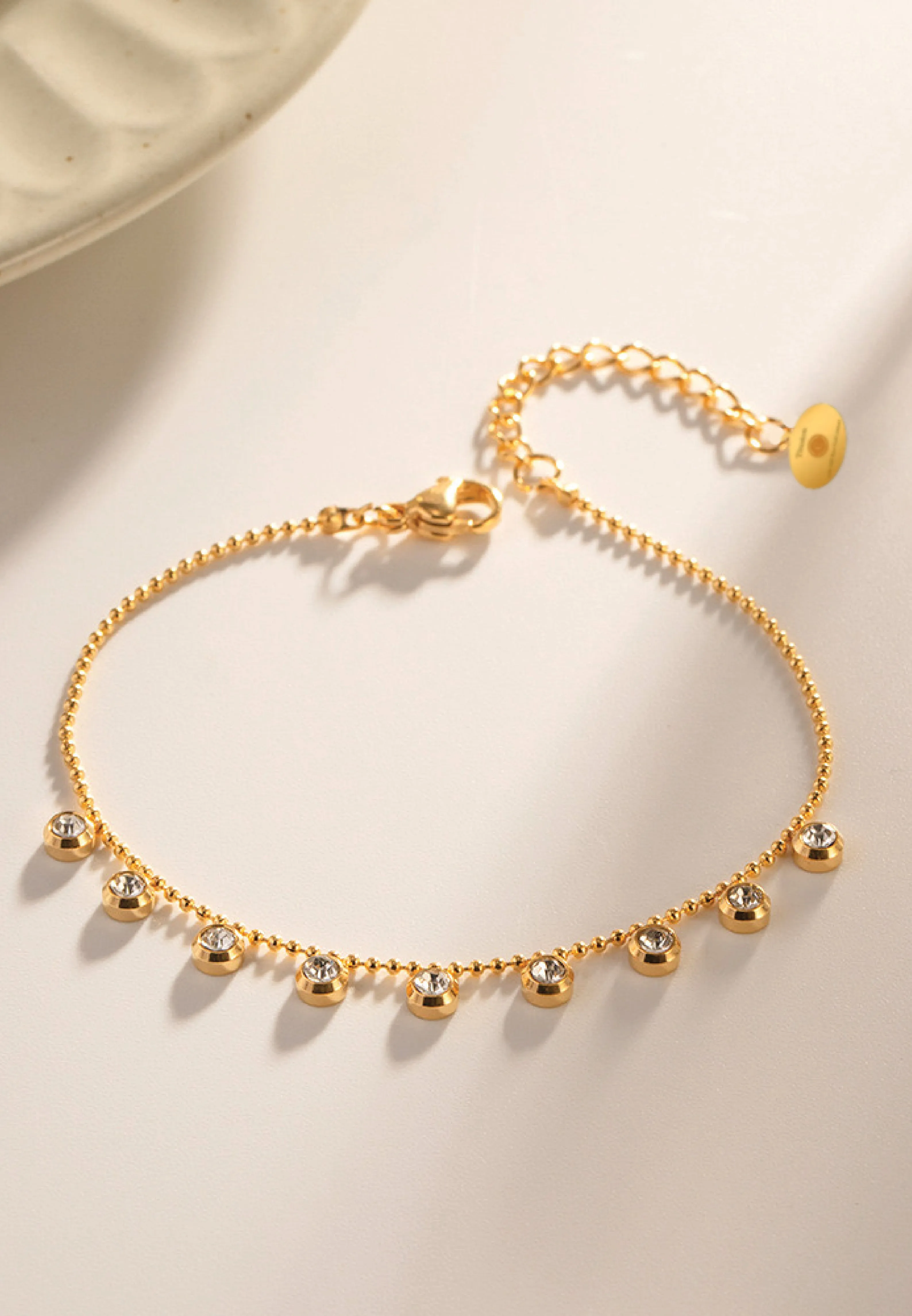 Sterre Cascade Charm Bracelet in Gold