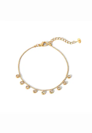 Sterre Cascade Charm Bracelet in Gold