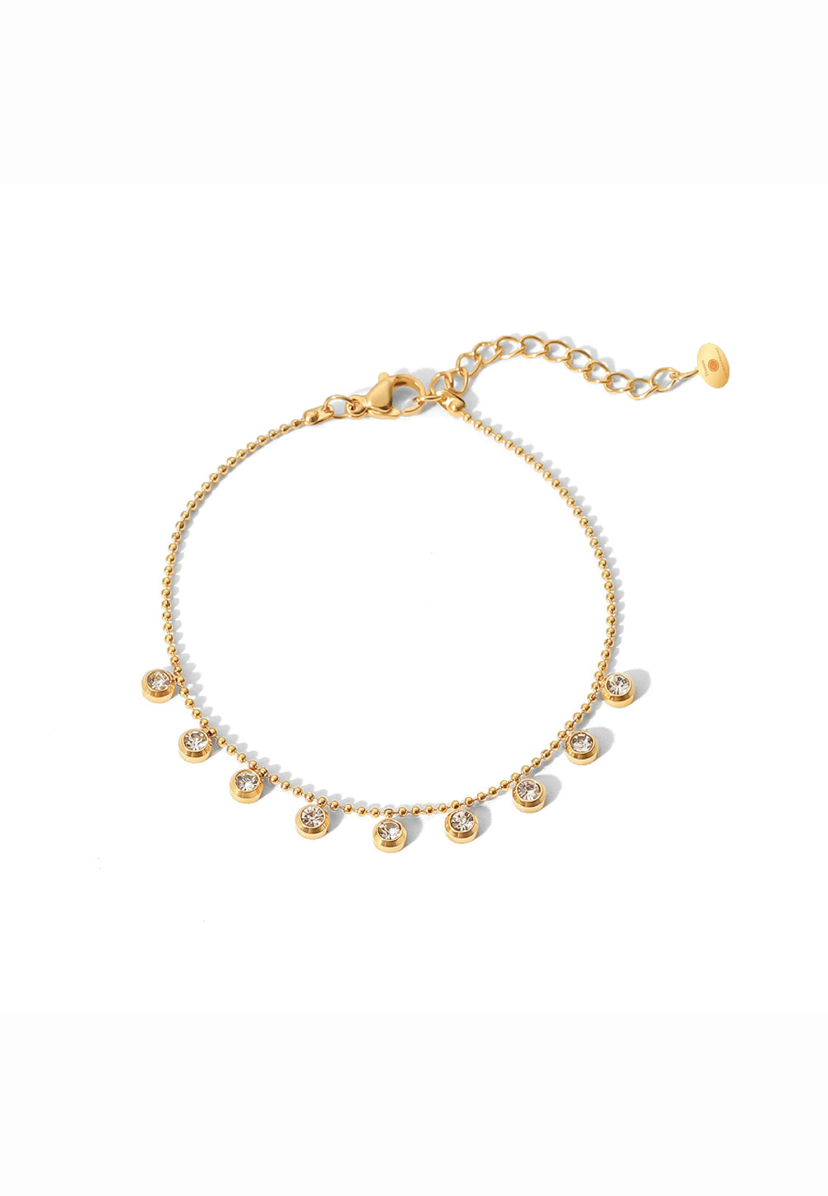 Sterre Cascade Charm Bracelet in Gold