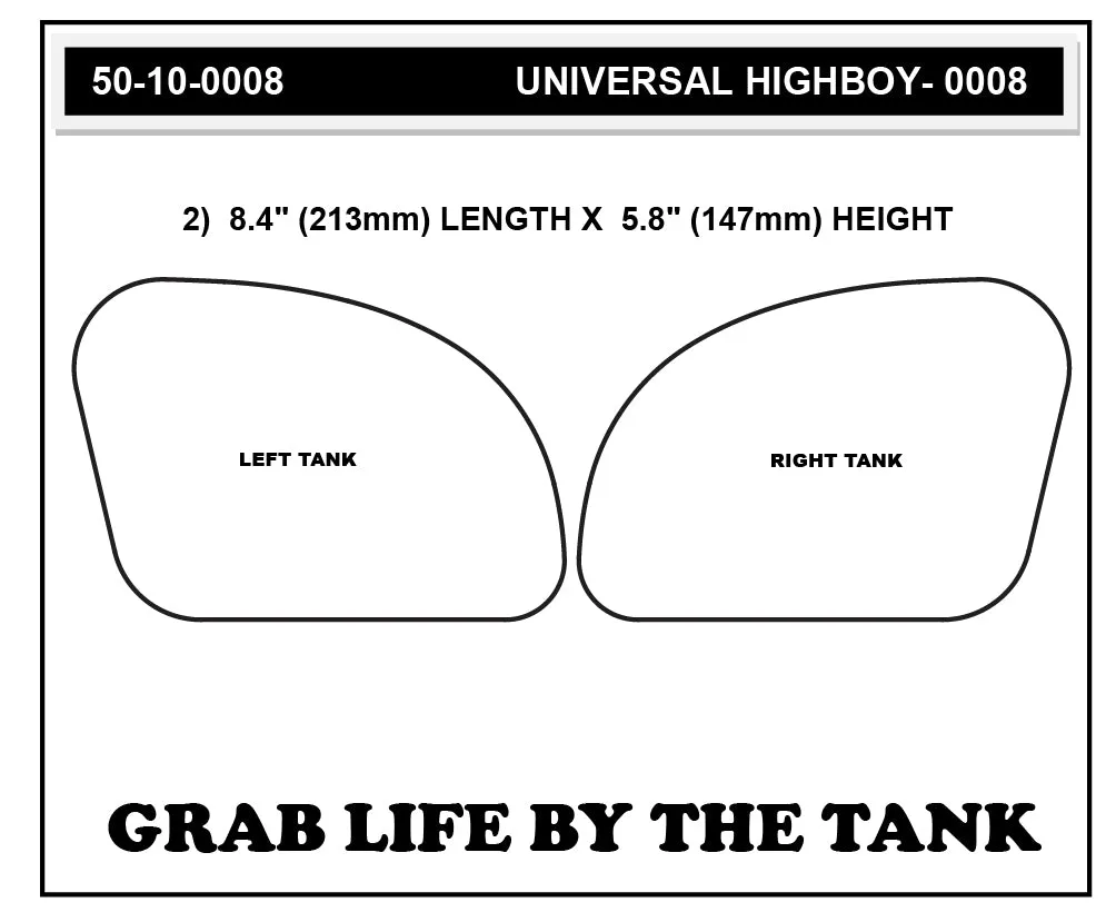 Stompgrip - Universal Street Bike: High Boy Tank Grips (0008)