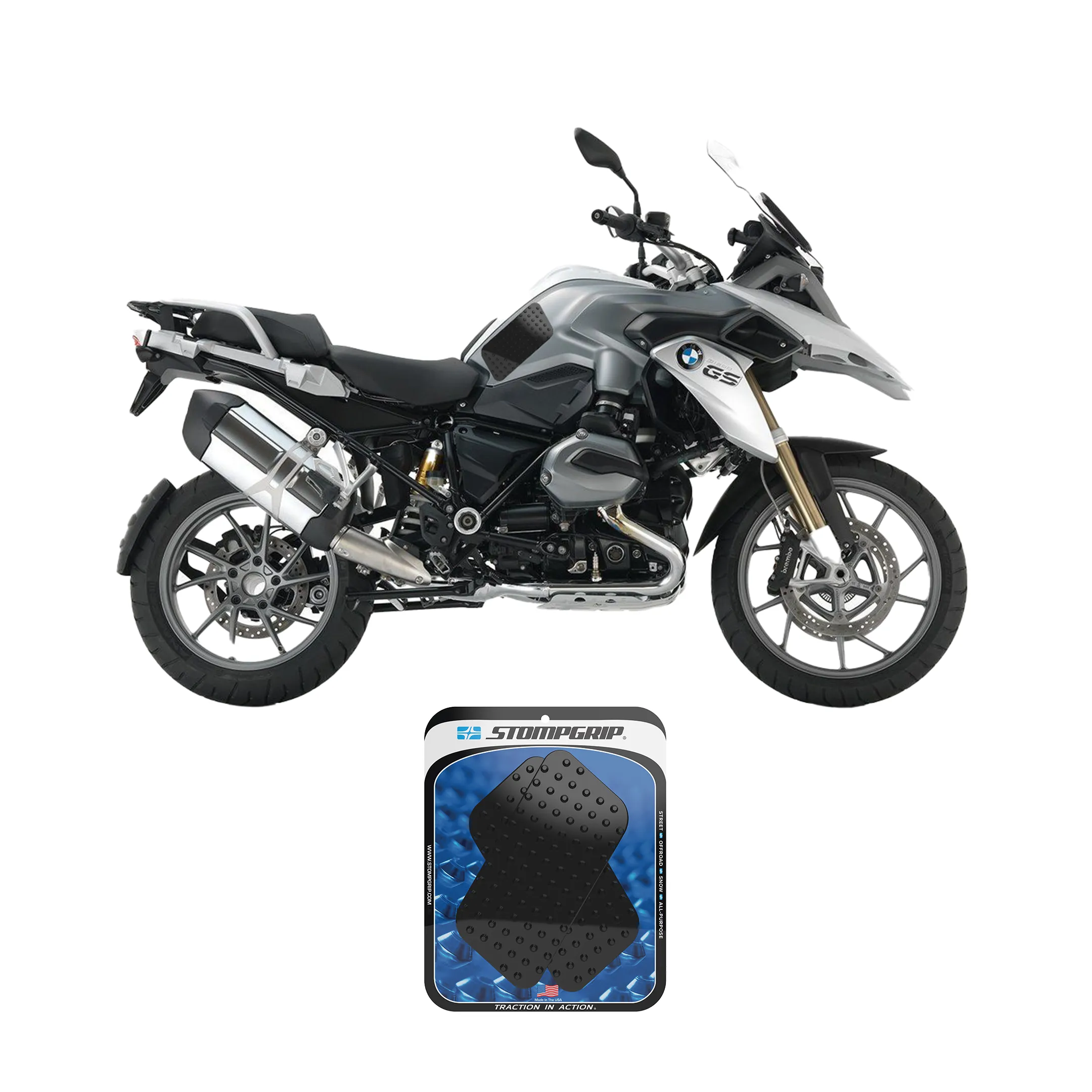Stompgrip - Universal Street Bike: Quadrilateral Tank Grips (0005)