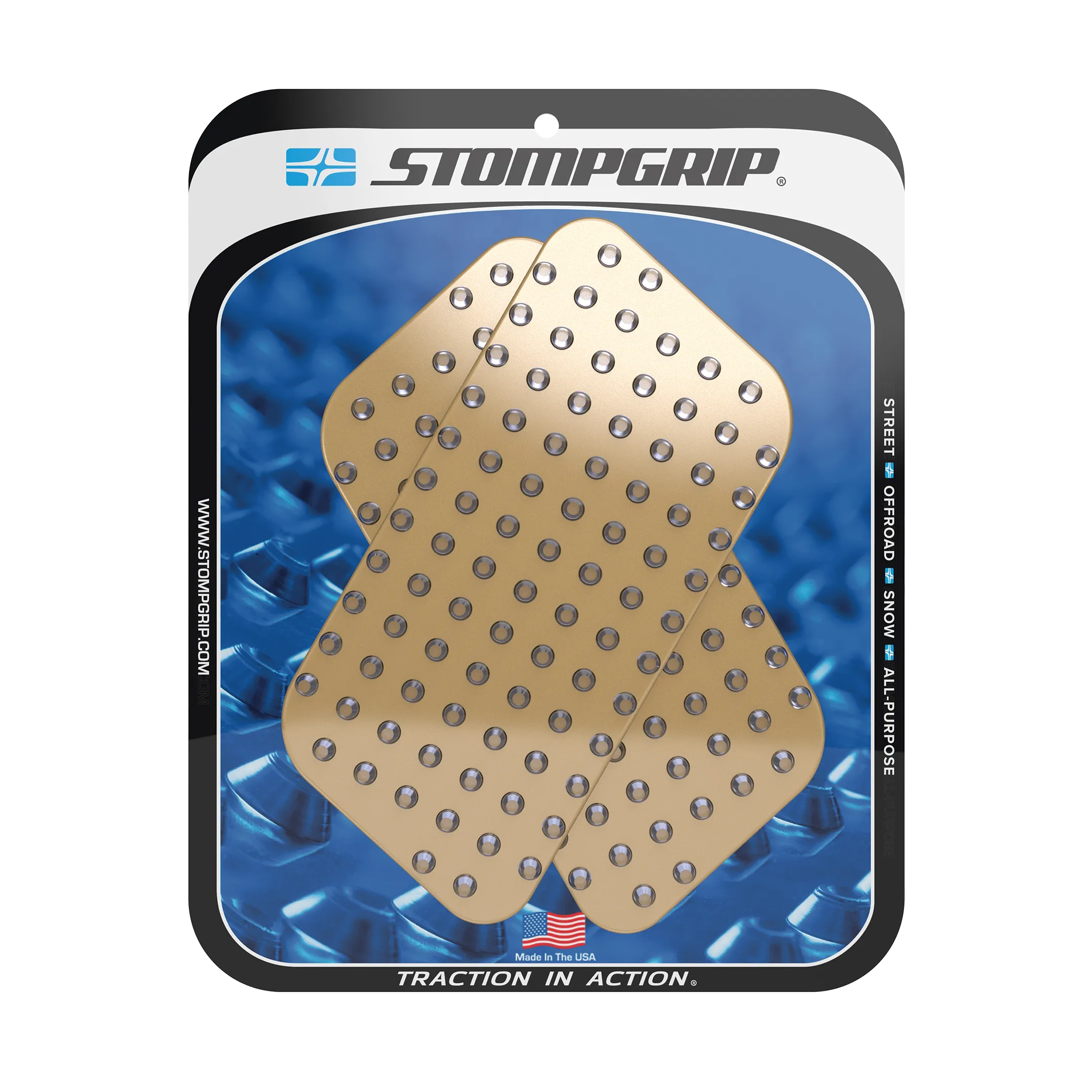 Stompgrip - Universal Street Bike: Quadrilateral Tank Grips (0005)