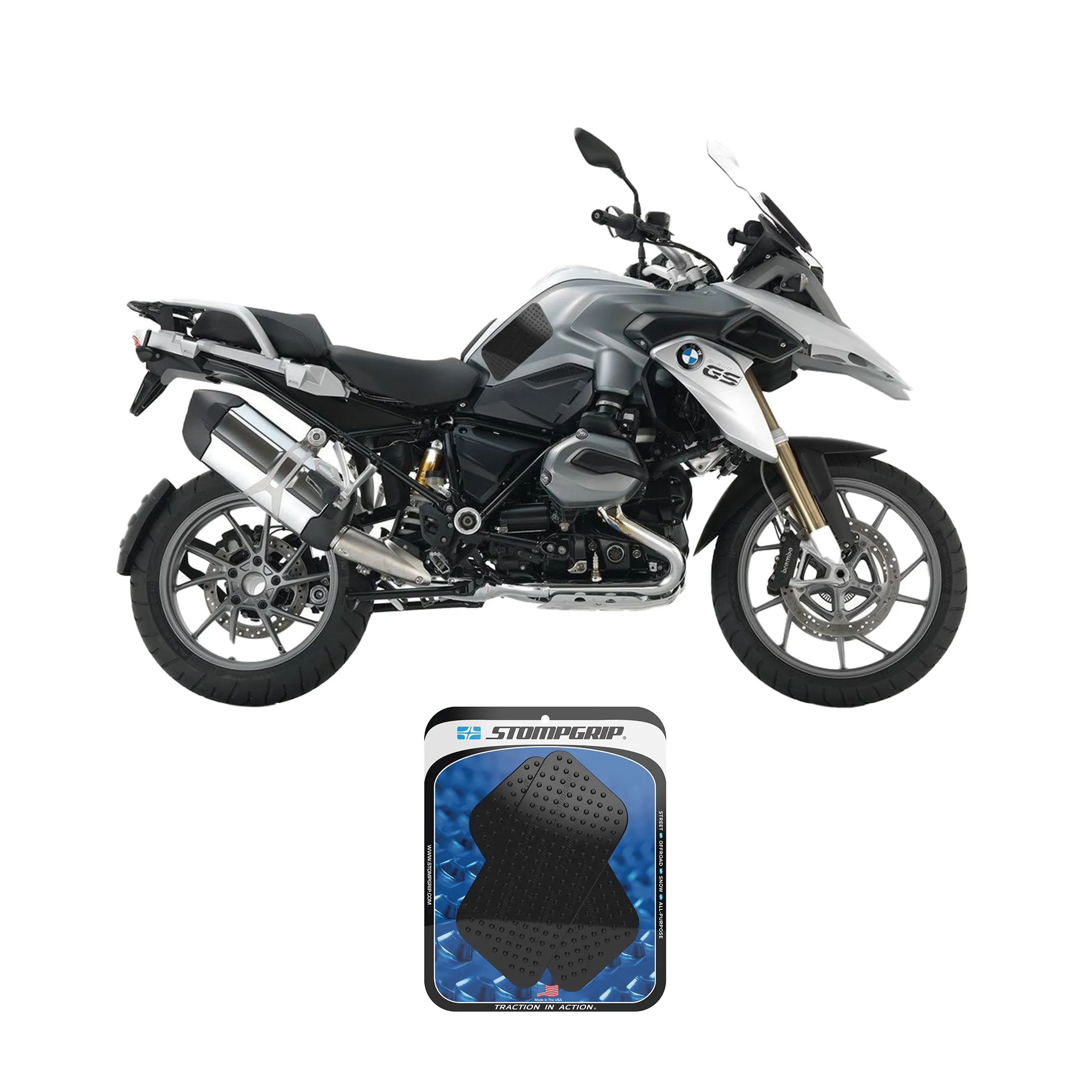 Stompgrip - Universal Street Bike: Quadrilateral Tank Grips (0005)
