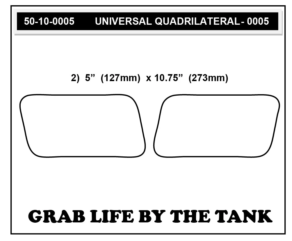 Stompgrip - Universal Street Bike: Quadrilateral Tank Grips (0005)
