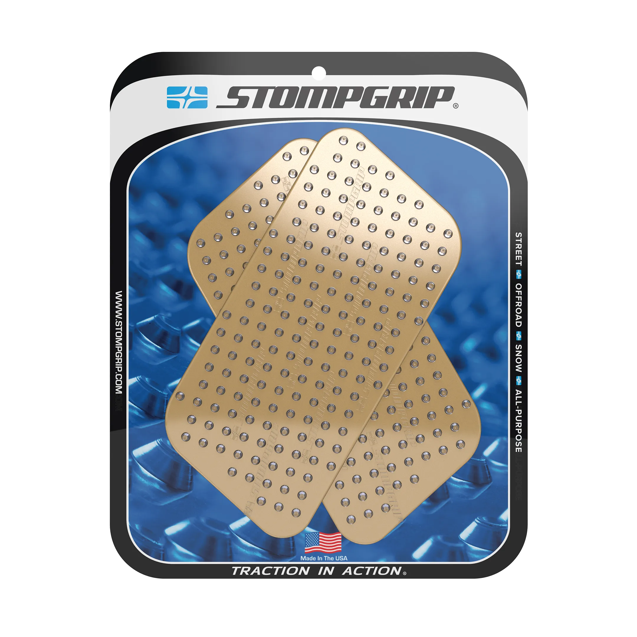Stompgrip - Universal Street Bike: Quadrilateral Tank Grips (0005)