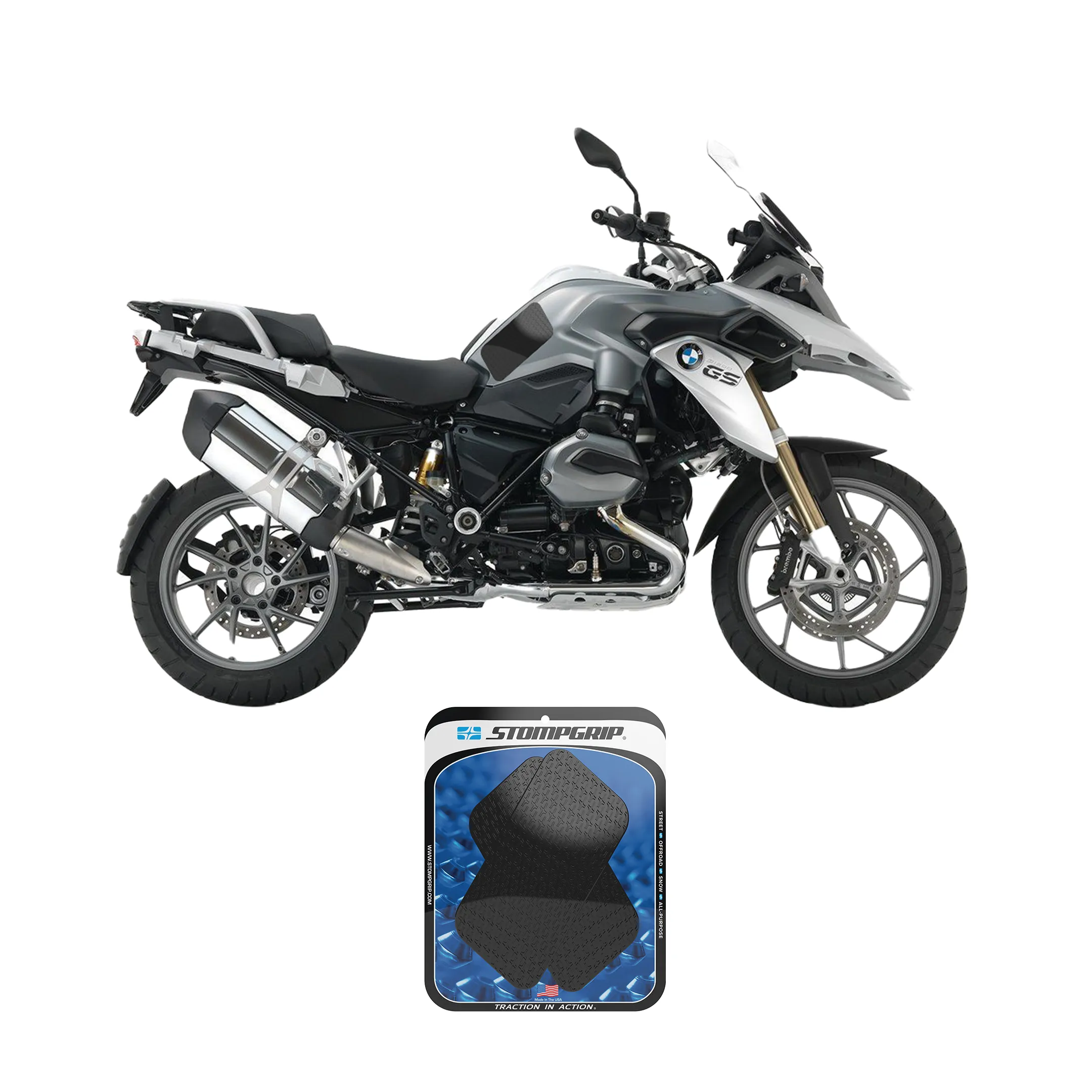 Stompgrip - Universal Street Bike: Quadrilateral Tank Grips (0005)