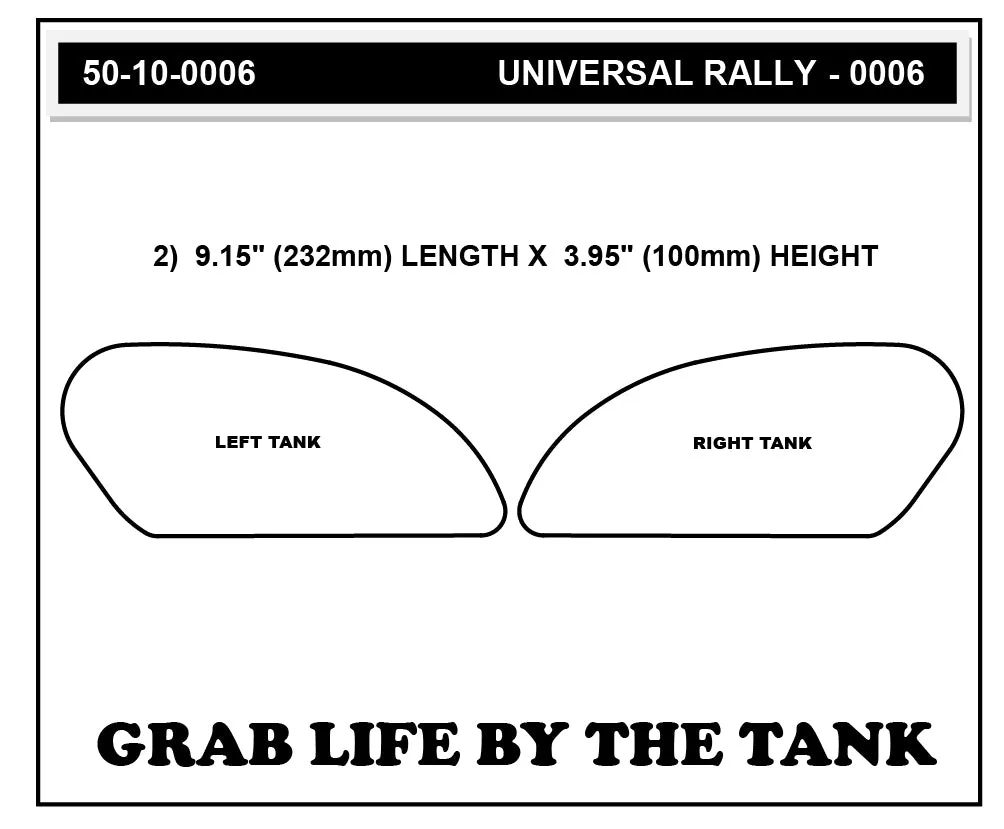 Stompgrip - Universal Street Bike: Rally Tank Grips (0006)