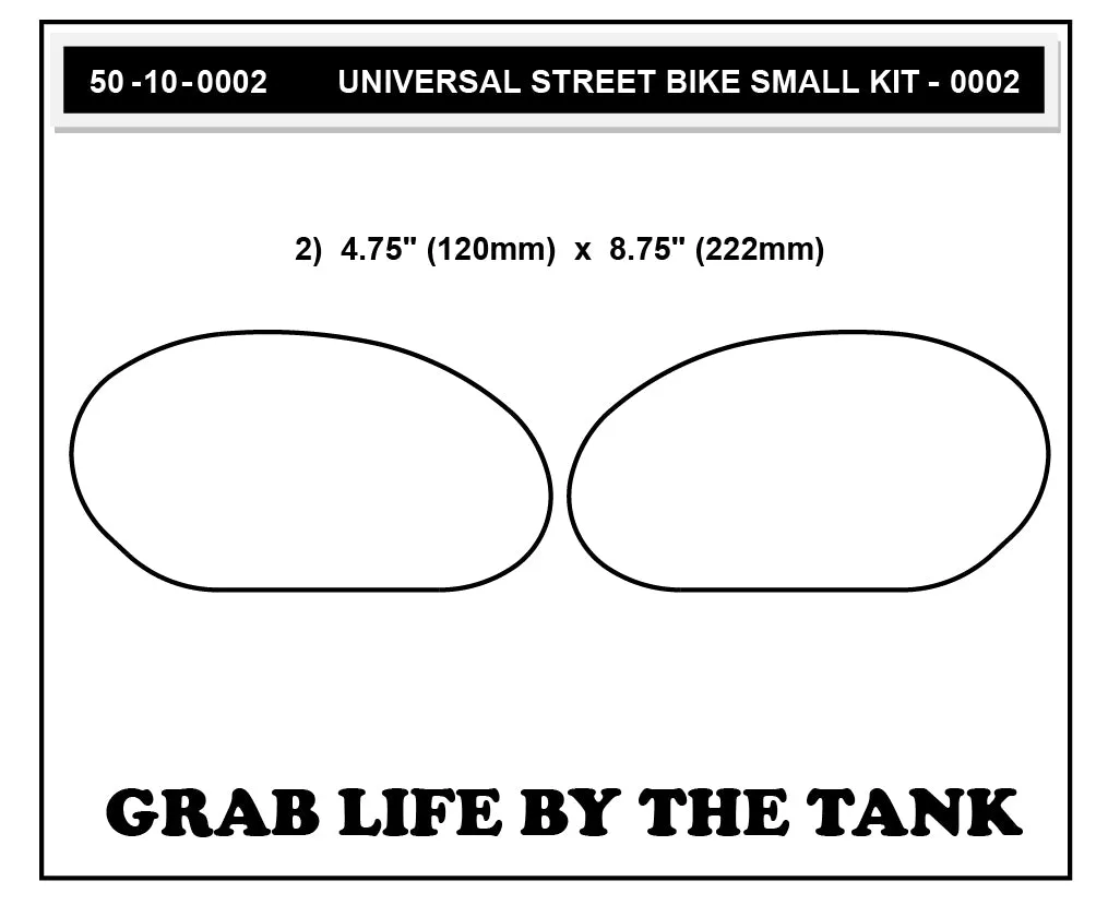 Stompgrip - Universal Street Bike: Small Sport Bike Tank Grips (0002)