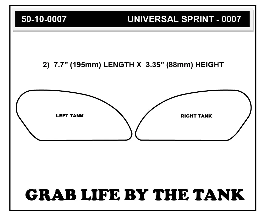 Stompgrip - Universal Street Bike: Sprint Tank Grips (0007)