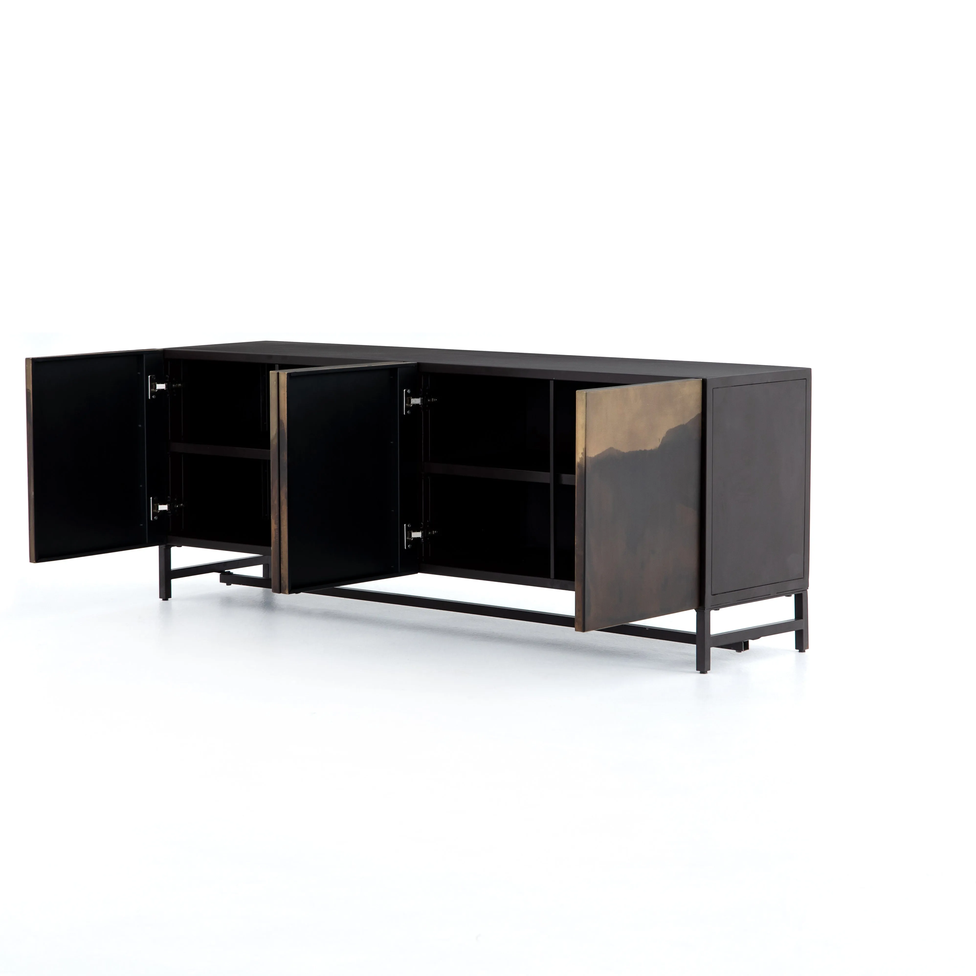 Stormy Media Console-Aged Brown