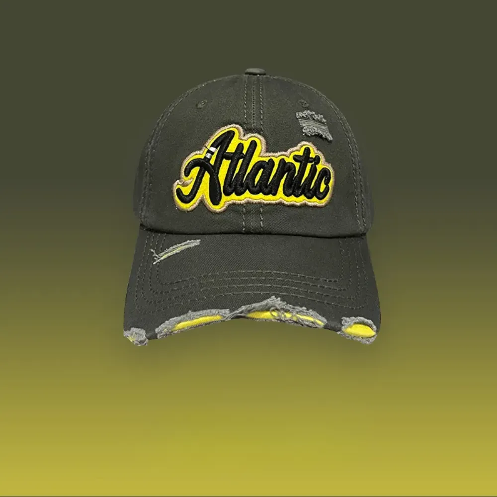 Street  Ripped Denim Embroidered Hat