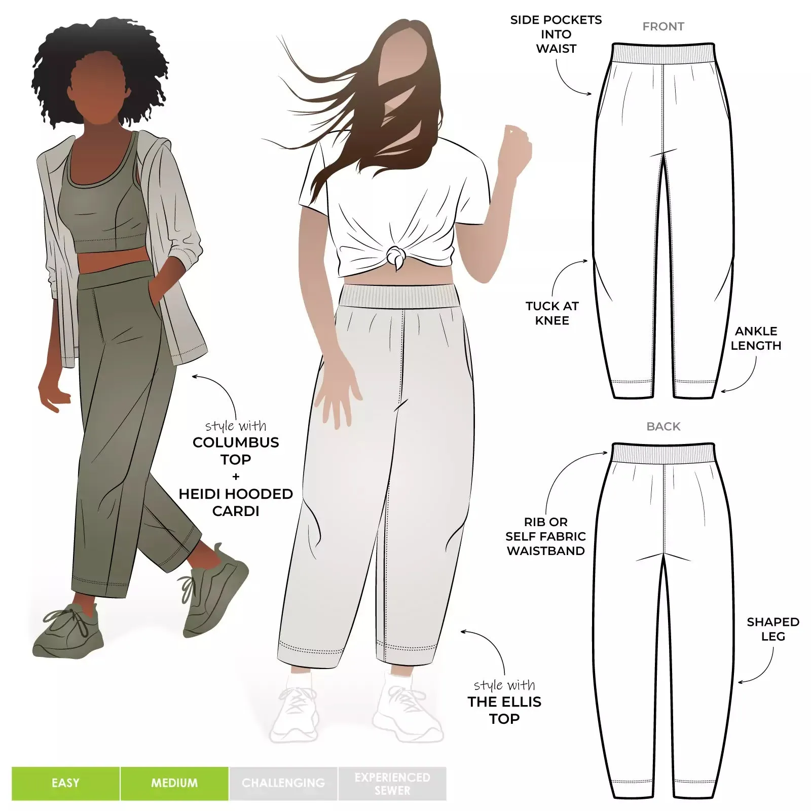 Style Arc Geoffrey Knit Pant
