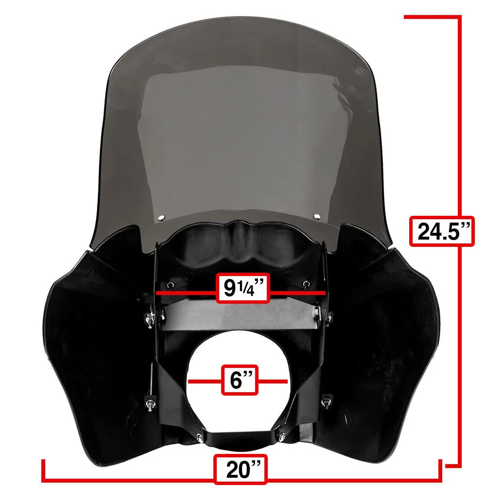 T-Sport Fairing - Matte Black - Clear