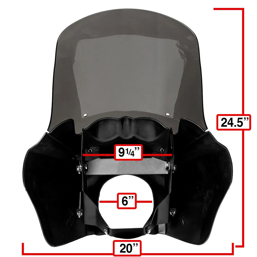 T-Sport Fairing - Matte Black - Smoke Lens