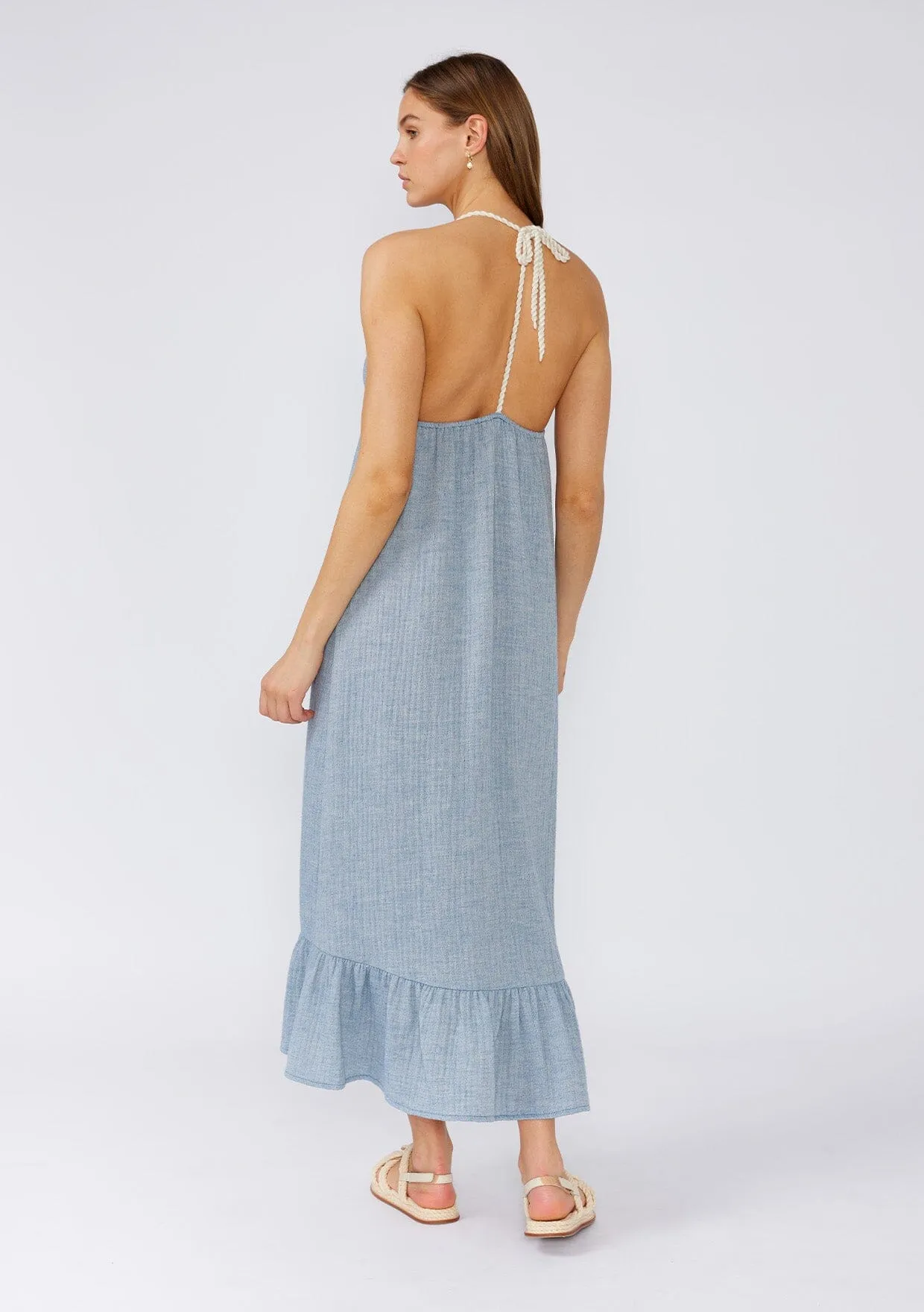 Tan Lines Halter Dress