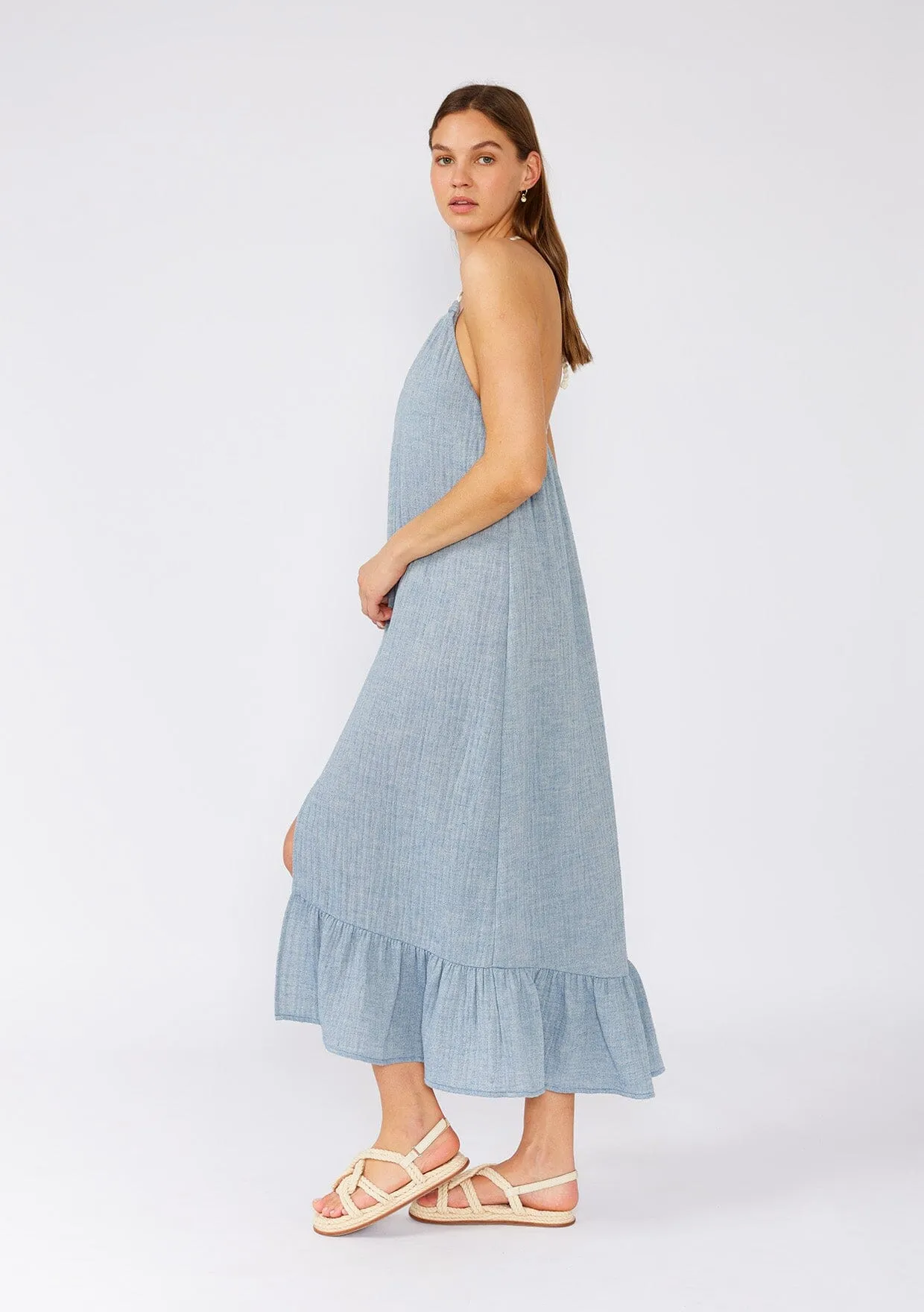 Tan Lines Halter Dress