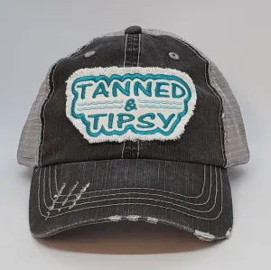 Tanned and Tipsy (frayed patch)
