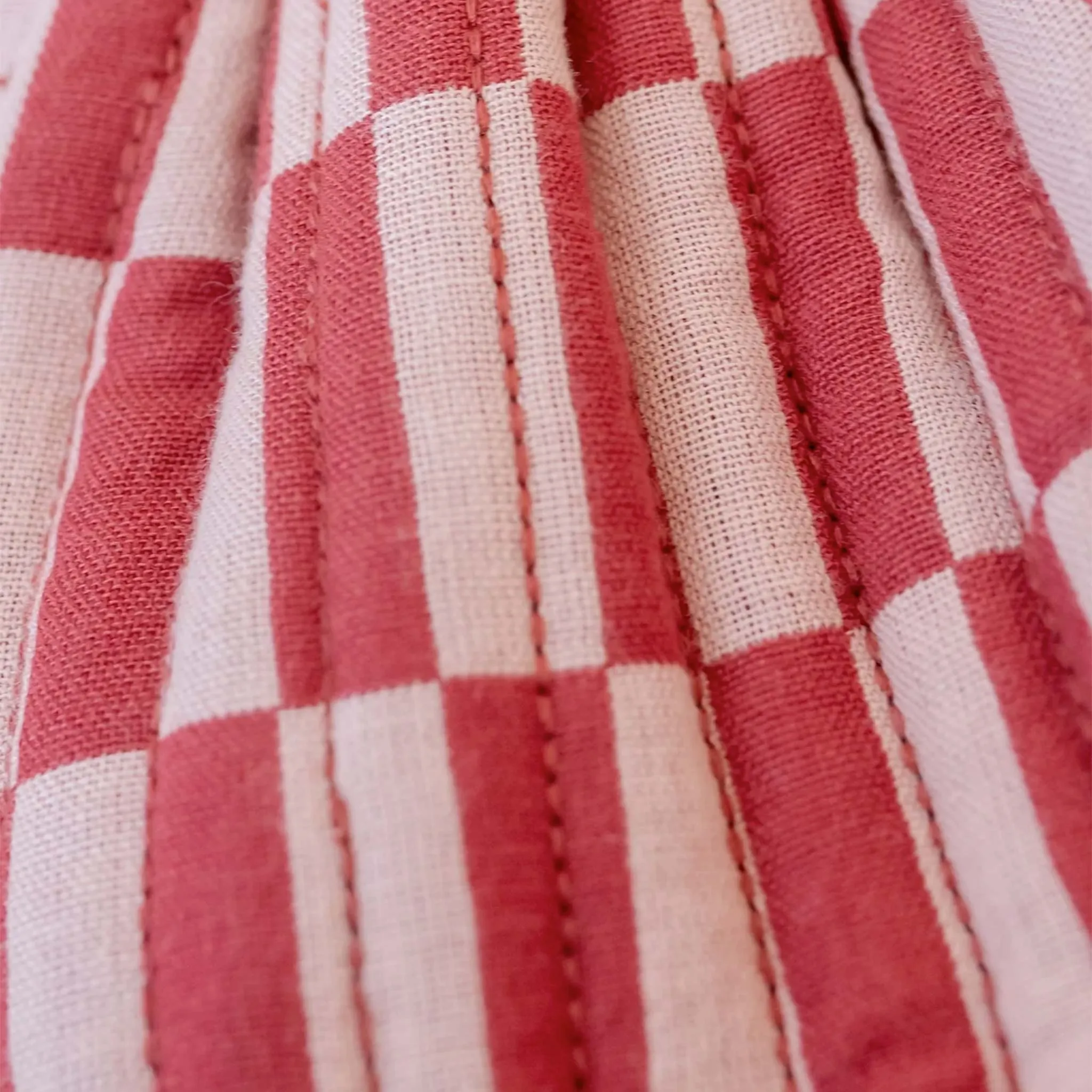 TBCo Rose Checkerboard Cotton Wash Bag