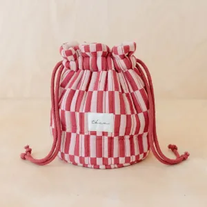 TBCo Rose Checkerboard Cotton Wash Bag