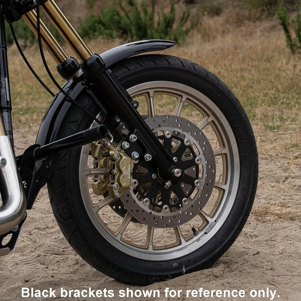 TC Bros. Axial Brembo Front LH Bracket 2008-2017 Harley 12.6in Rotor