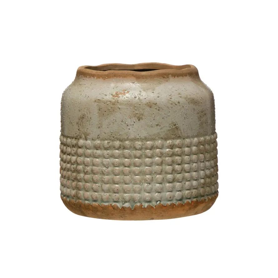 Terra-cotta Hobnail Planter/Vase