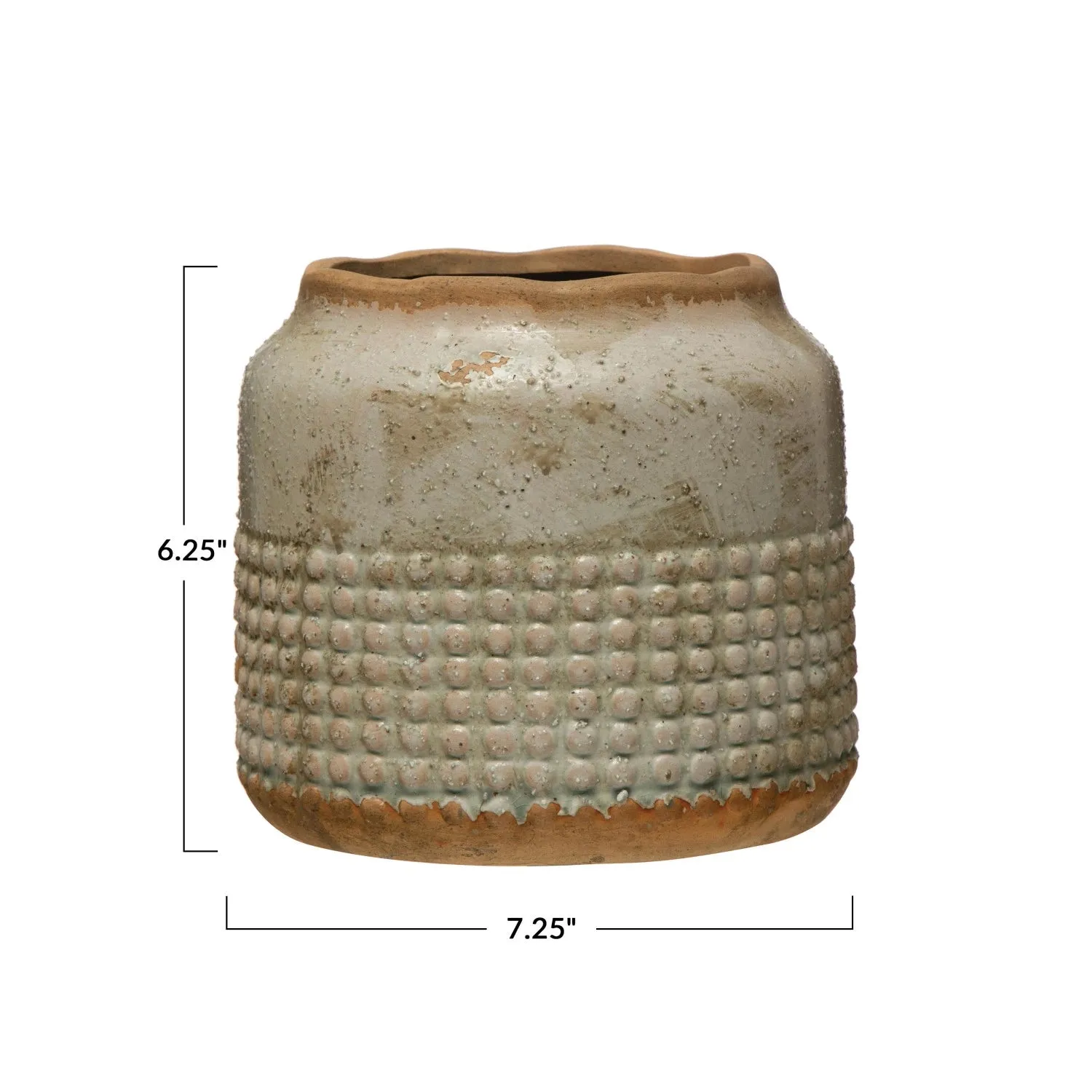 Terra-cotta Hobnail Planter/Vase