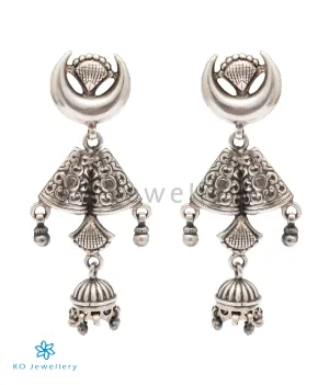 The Nainika Silver Jhumka