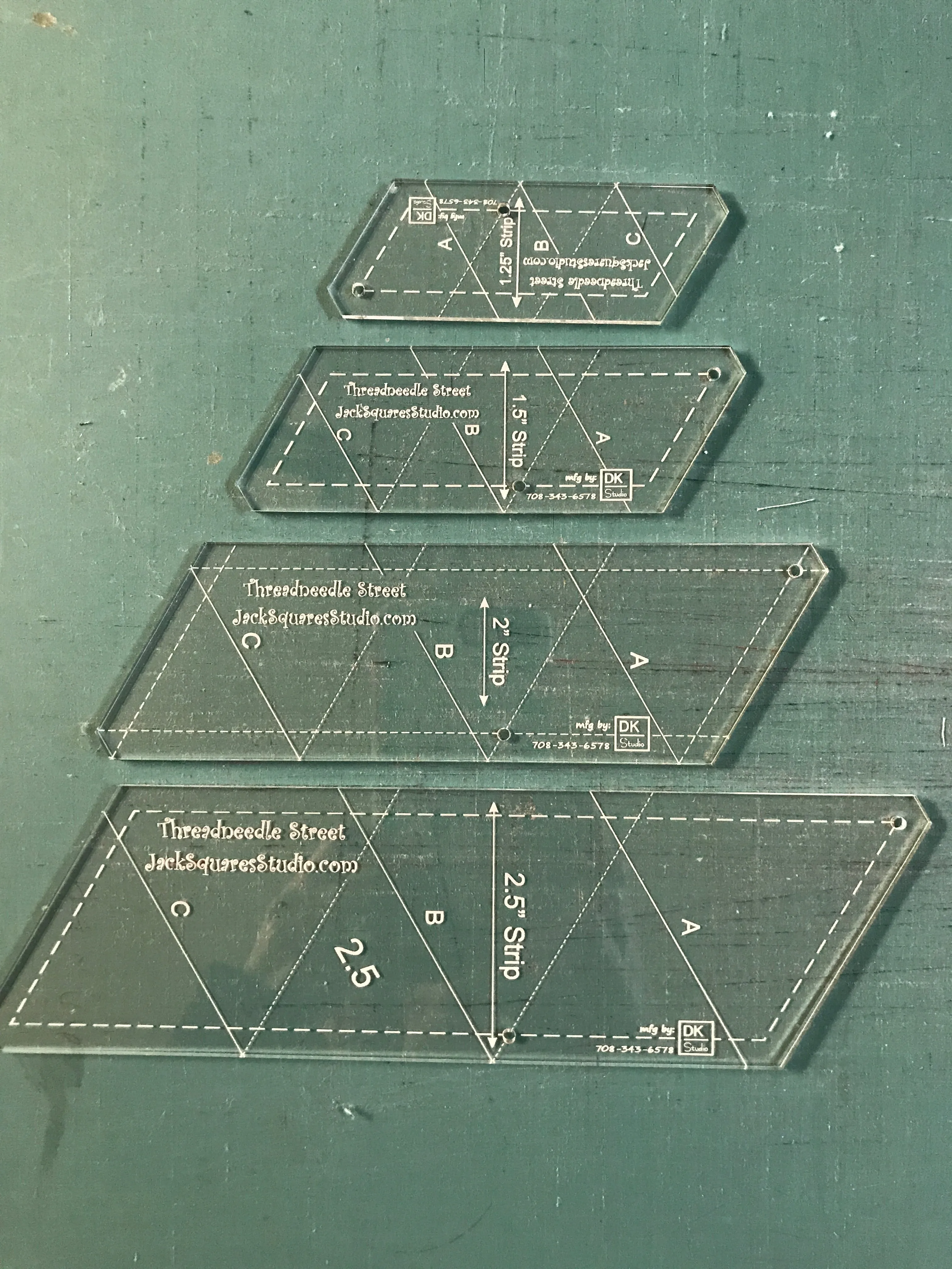 Threadneedle Street Quilt Templates-4 Sizes