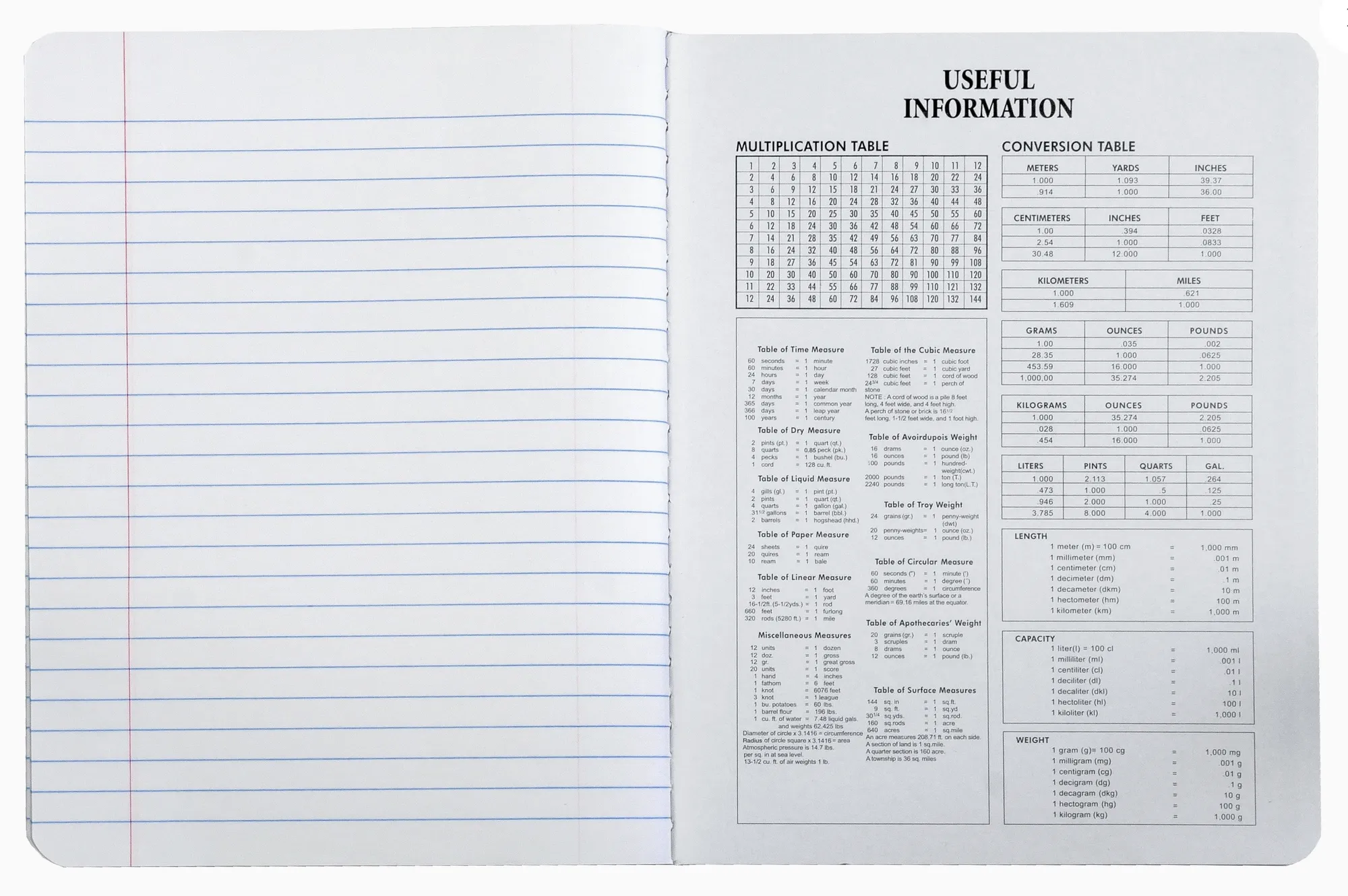 Three Leaf 9.75"x7.5" College Ruled Composition Notebook {B12}