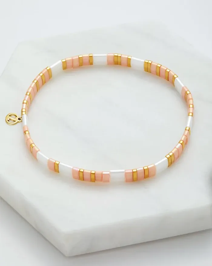 Tile Bracelet - Pink