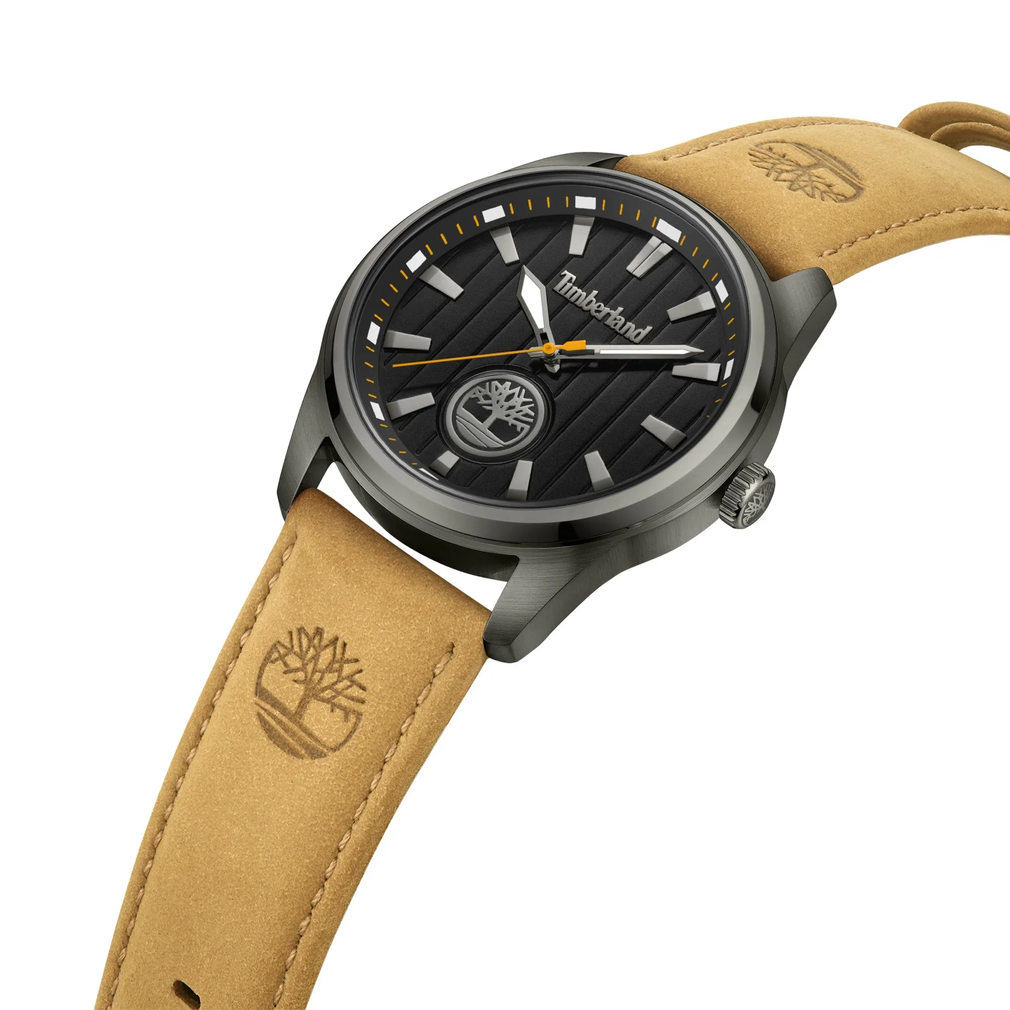 Timberland Northbridge Black-Plated Stainless Steel & Leather Strap Men's watch