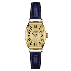 Tissot Women's Watch Heritage Port Small Lady 22x30mm steel and blue skin T128.109.36.022.00