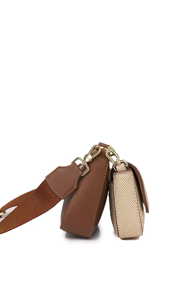 Toast 'N' More Multi-Crossbody (Brown)