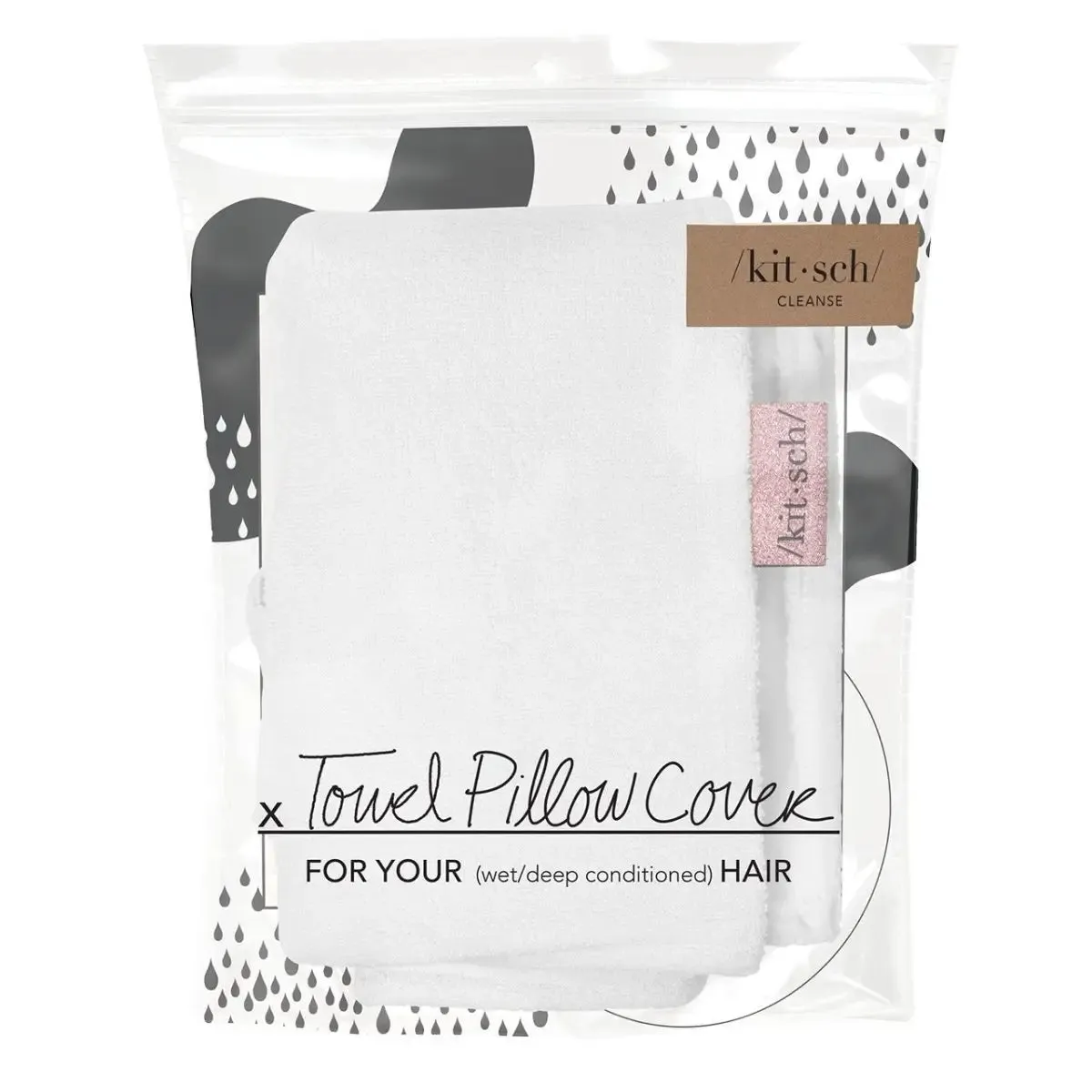 Towel Pillow Cover - White