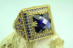 Turkish Handmade Jewelry 925 Sterling Silver Amethyst Stone Womens Ring