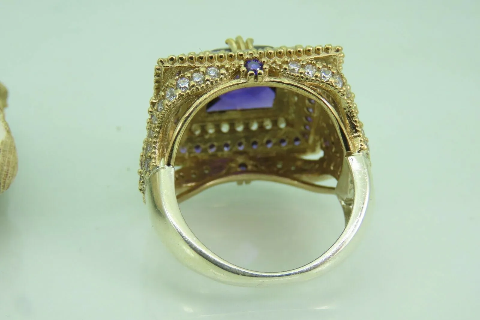 Turkish Handmade Jewelry 925 Sterling Silver Amethyst Stone Womens Ring