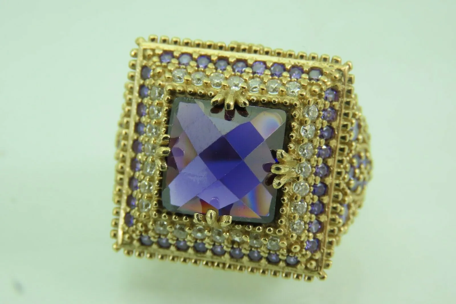 Turkish Handmade Jewelry 925 Sterling Silver Amethyst Stone Womens Ring