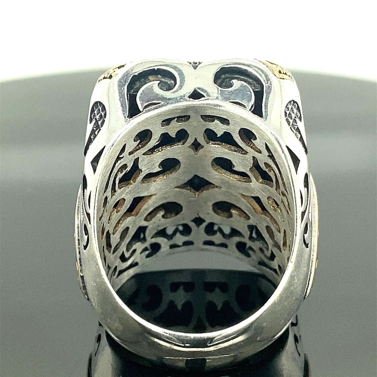 Turkish Handmade Jewelry 925 Sterling Silver Emerald Stone Mens Rings