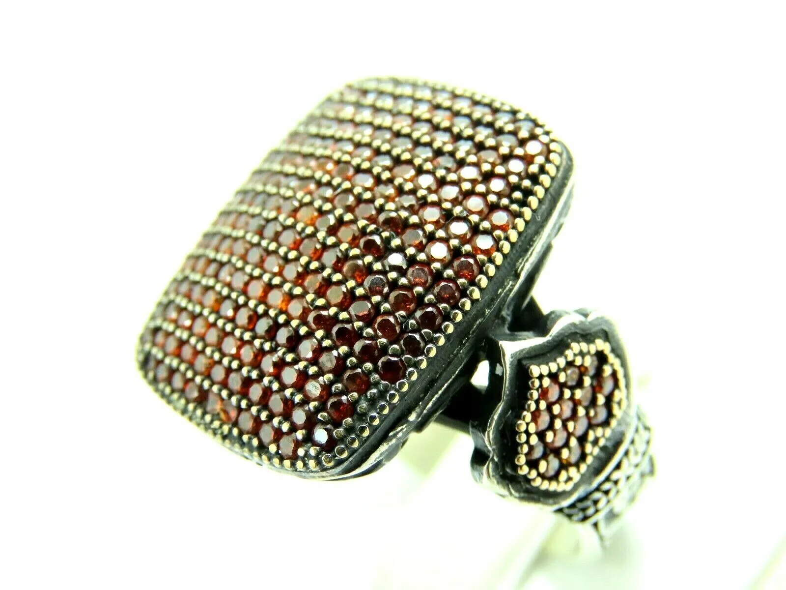 Turkish Handmade Jewelry 925 Sterling Silver Ruby Stone Mens Rings
