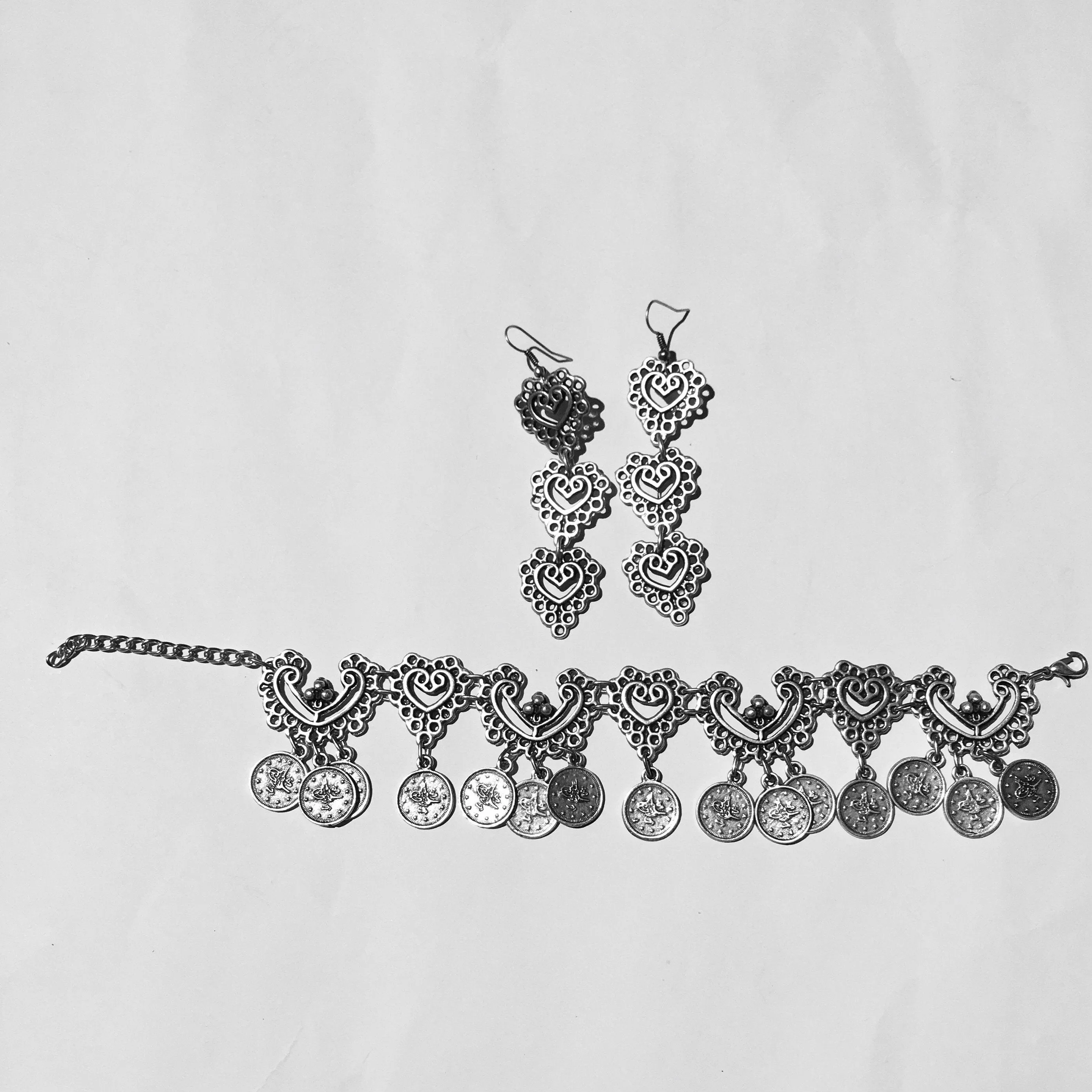 TURKISH HEART AND COIN ANKLET /BRACELET