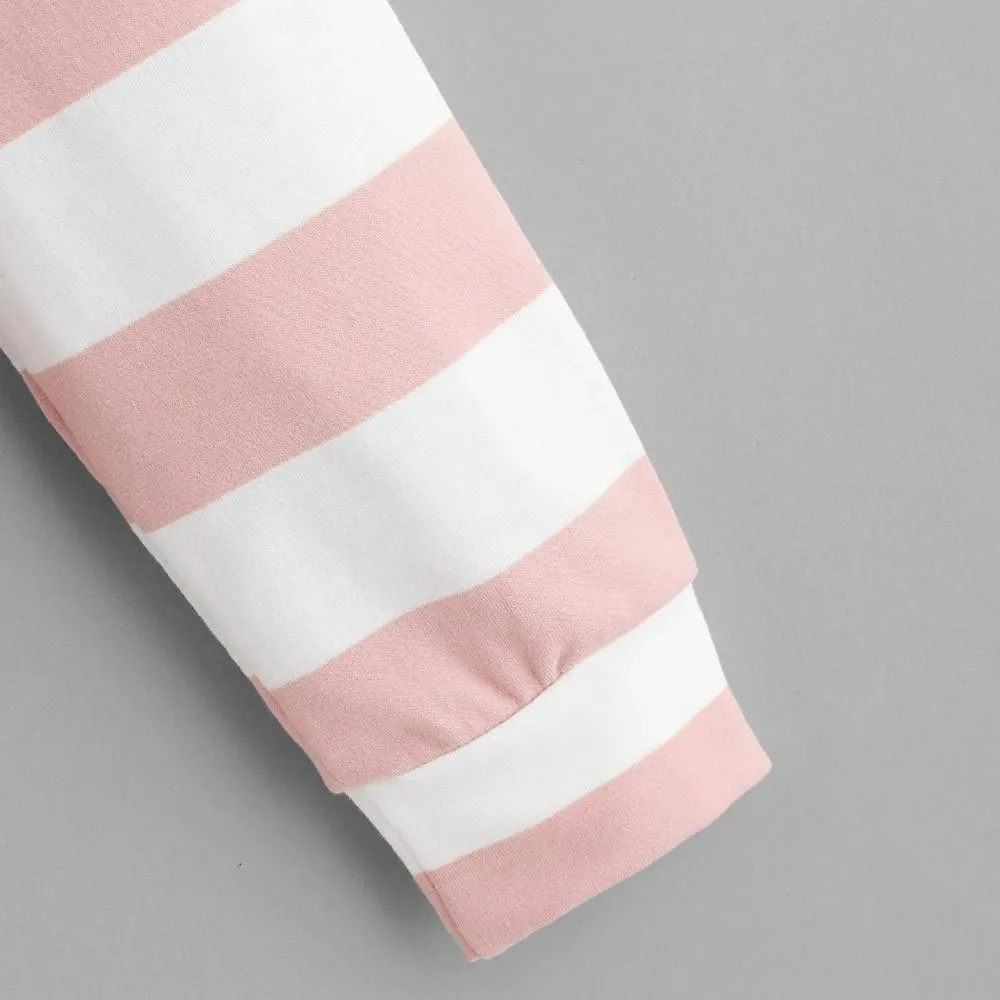 Two Tone Striped Hoodie