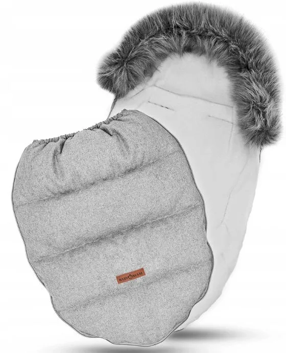 Universal Footmuff Husky Babymam Light Grey/ Grey