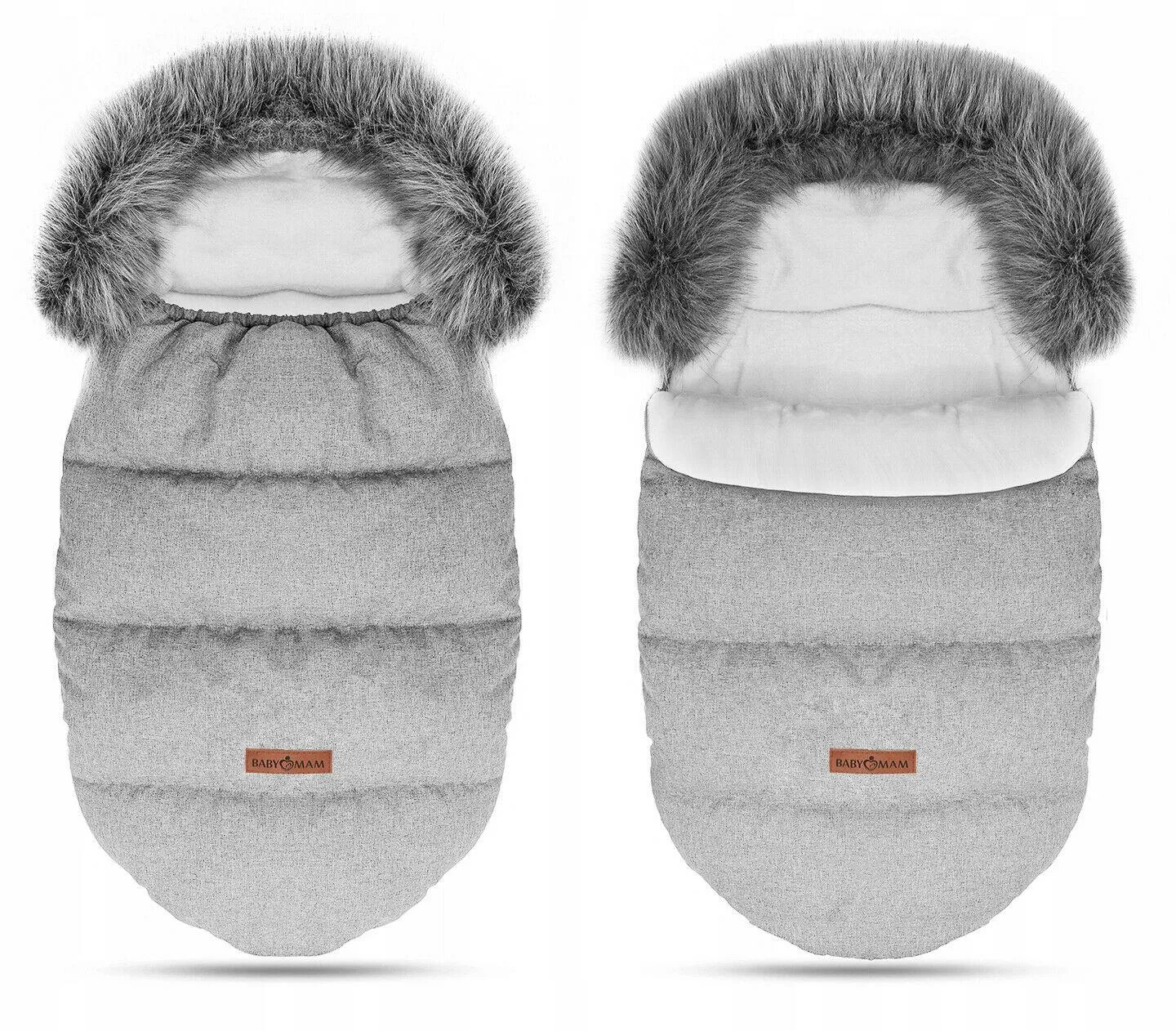 Universal Footmuff Husky Babymam Light Grey/ Grey