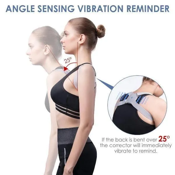 Universal Posture Corrector with Intelligent Sensor Vibration for Kids & Adults