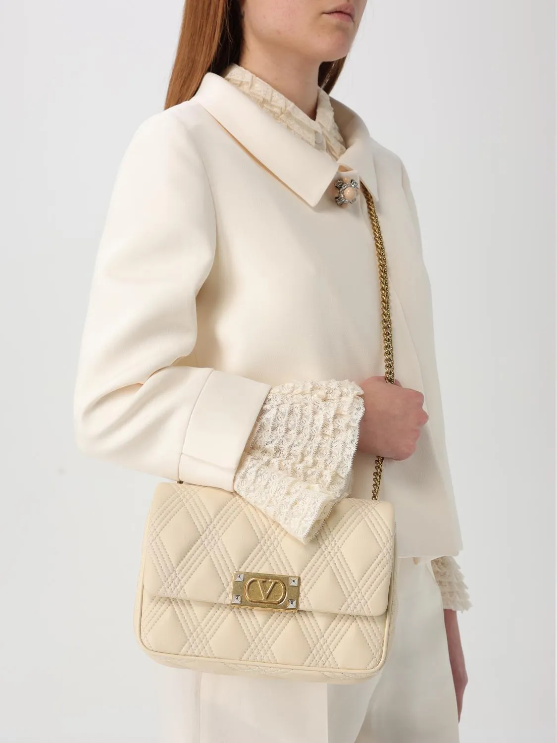 Valentino Garavani Crossbody Bags Woman Blush Pink