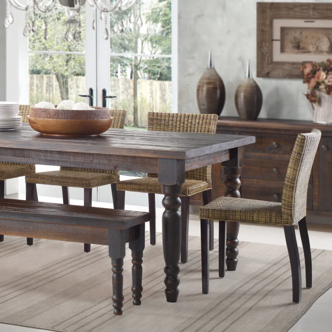 Valerie Dining Table Grain Wood Furniture Color: Barnwood