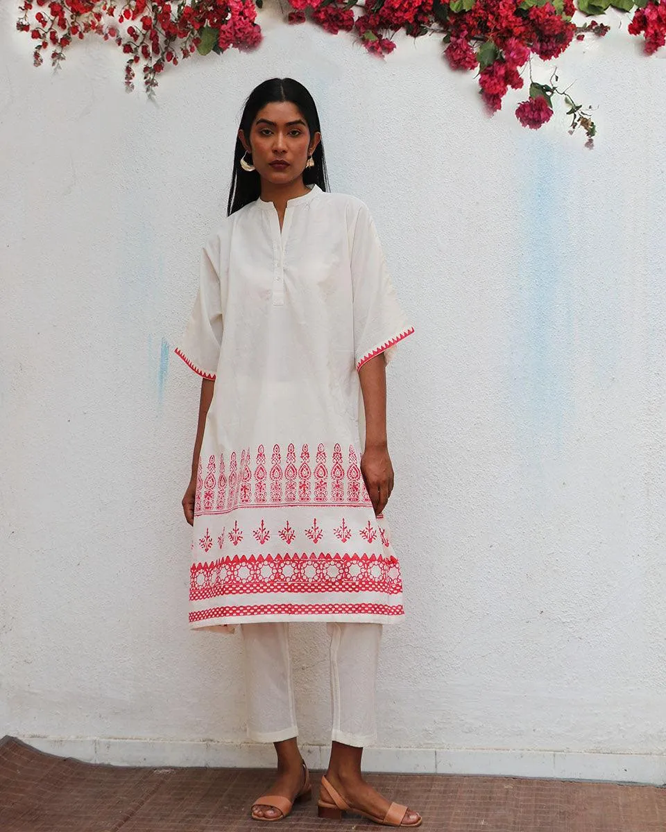 Vanalika Blockprinted Cotton Kurta Set - BGVL