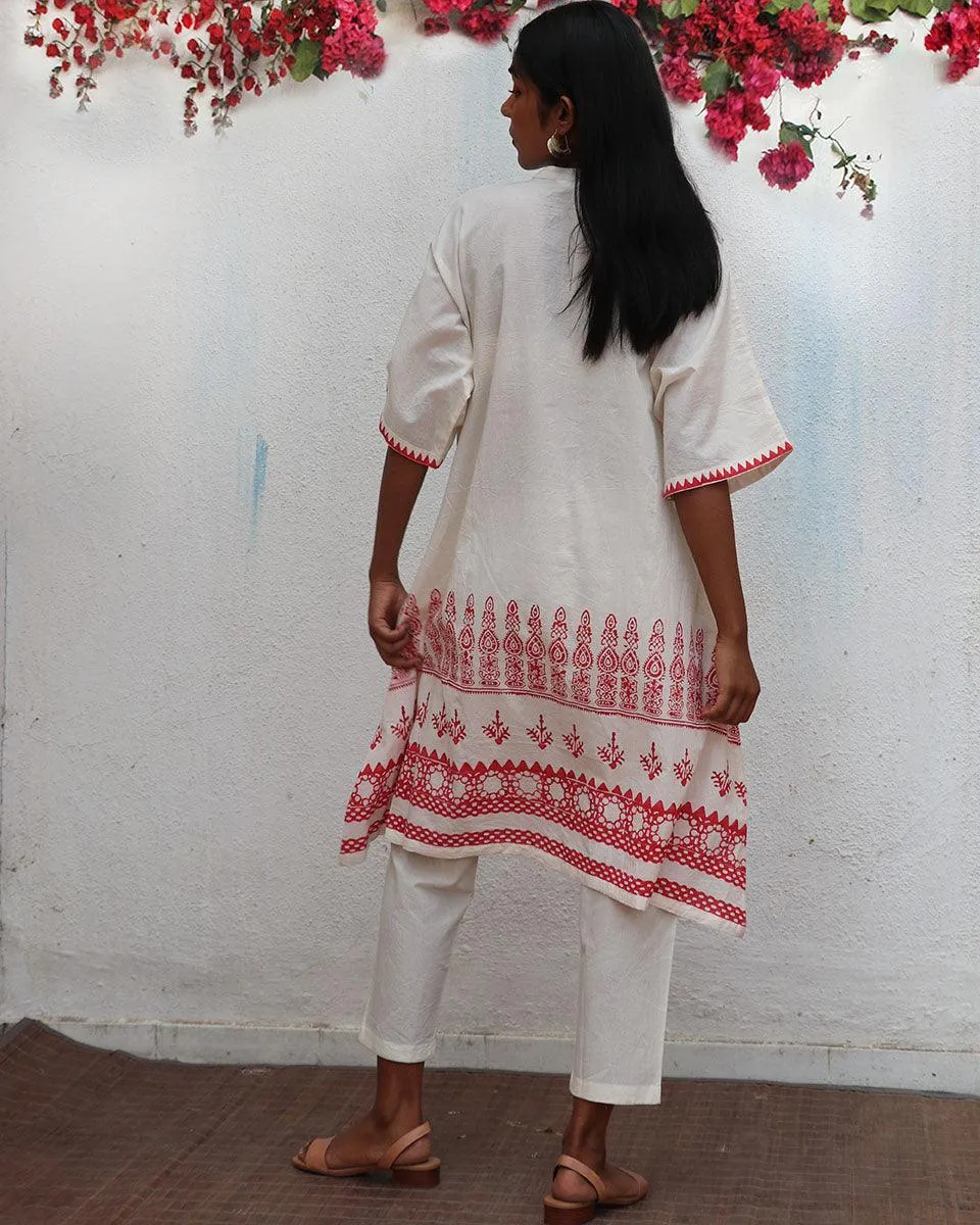 Vanalika Blockprinted Cotton Kurta Set - BGVL